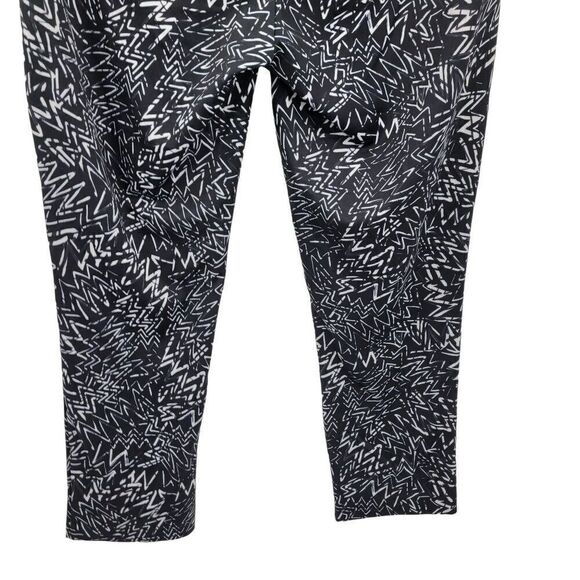 Eloquii Pants Stretch Dress Pants Tapered Abstract Psychedelic Print Black 14 - Picture 11 of 16